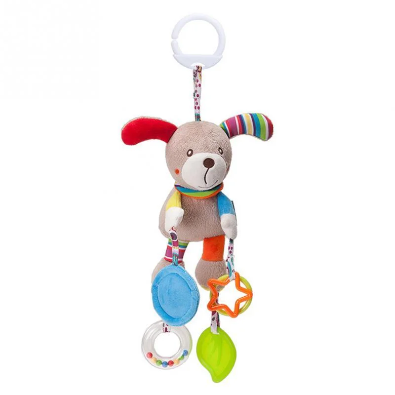 Baby Mobile Infant Rattle Baby Toys Cartoon Animal Plush Hand Bell Baby Stroller Crib Hanging Rattles Infant Baby Toys Gifts