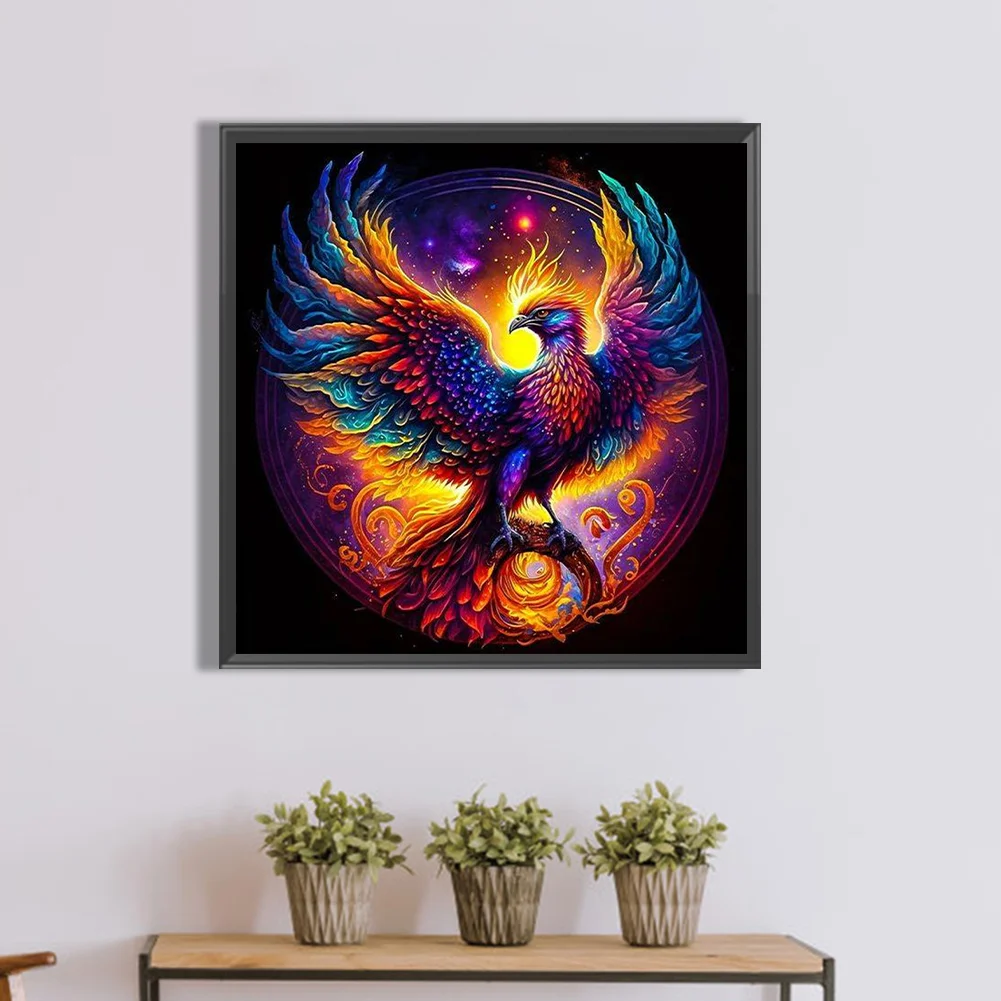 Partial AB Diamond Painting - Full Round Drill - Phoenix(Canvas|45*45cm)