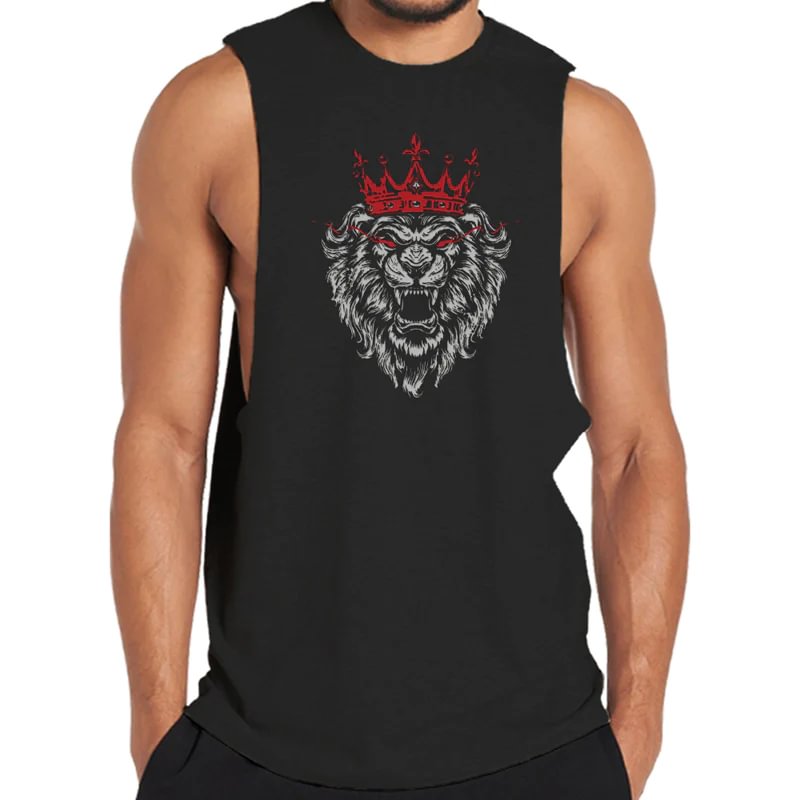 Cotton Lion King Graphic Tank Top tacday