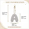 DIY 26 A-Z Letter Pearl Painting Keychain Charm Kits, Custom Alphabet Initial DIY Name Bag Key Ring Gift