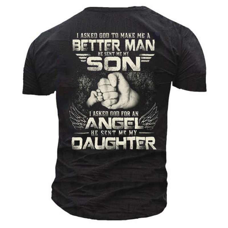 Being A Father Is An Honour Men's Outdoor Tactical Cotton T-Shirt-Compassnice®