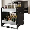 [US Local Warehouse] 2 Tier Pull Down Shelf Heavy Duty Cabinet Organizer for Kitchen Pots Pans