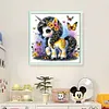 Colorful Unicorn-14CT Counted Cross Stitch 40*40cm/15.75*15.75in tapestrymarket