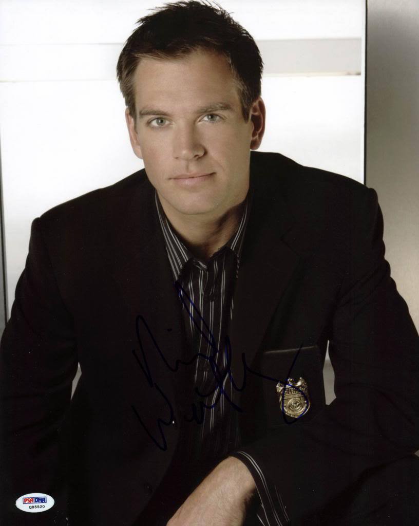 Michael Weatherly NCIS Signed Authentic 11X14 Photo Poster painting PSA/DNA #Q85520