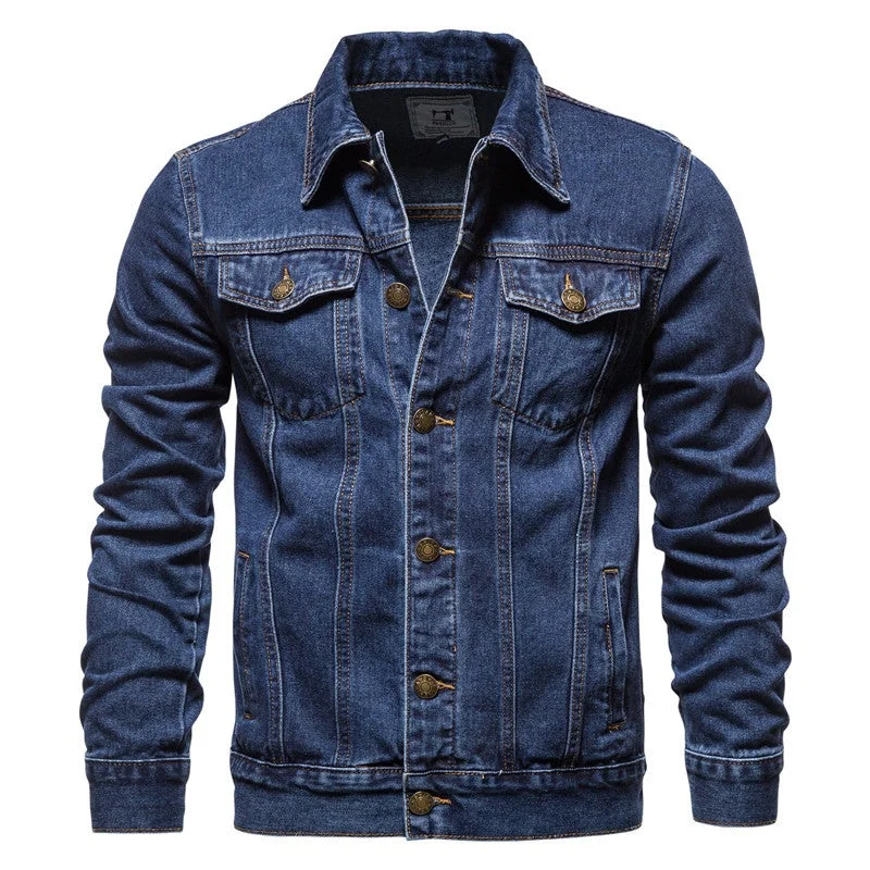 Men's Casual Denim Shirt Comfortable Jacket
