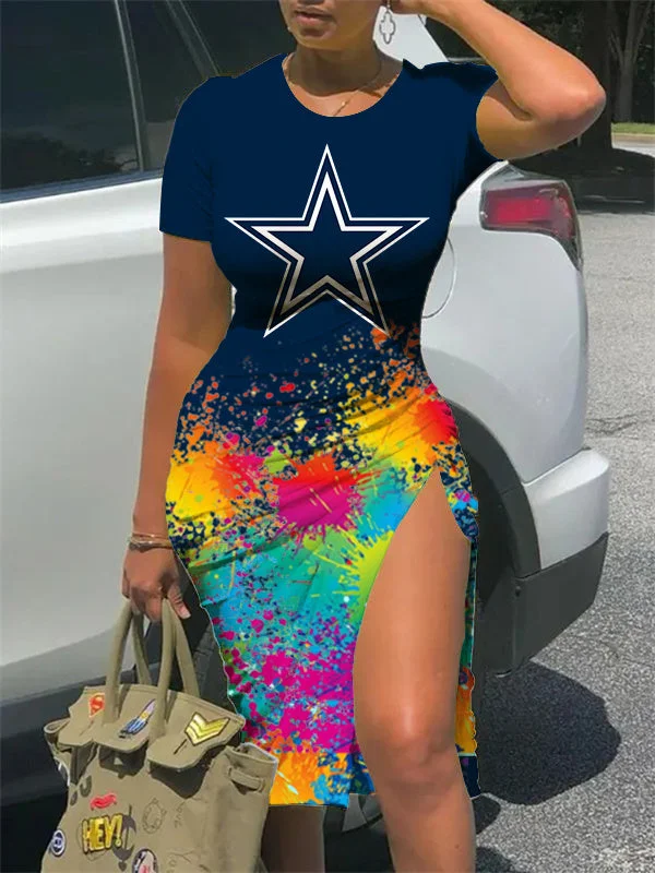 Dallas Cowboys
Women's Slit Bodycon Dress