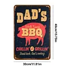 Dad's BBQ - Vintage Metal Signs - 20*30cm/30*40cm - Warning