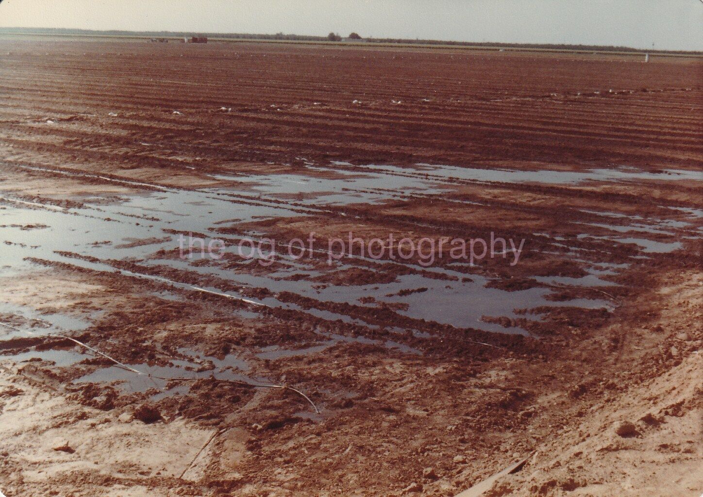 Southwest Irrigation FOUND Photo Poster painting ColorOriginal ARID FARM 811 9