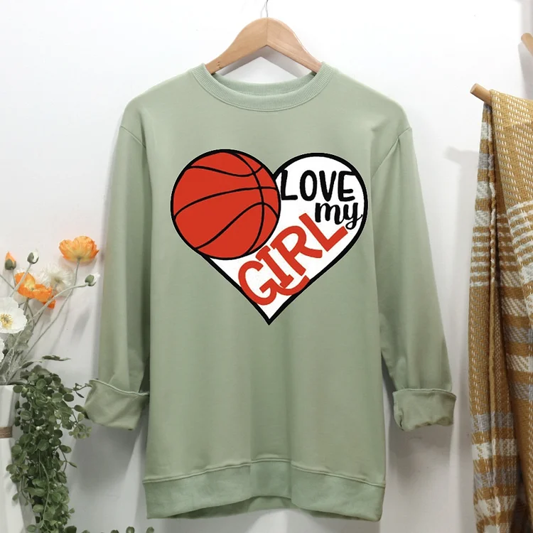 Gift For Her Basketball girl Women Casual Sweatshirt-Annaletters