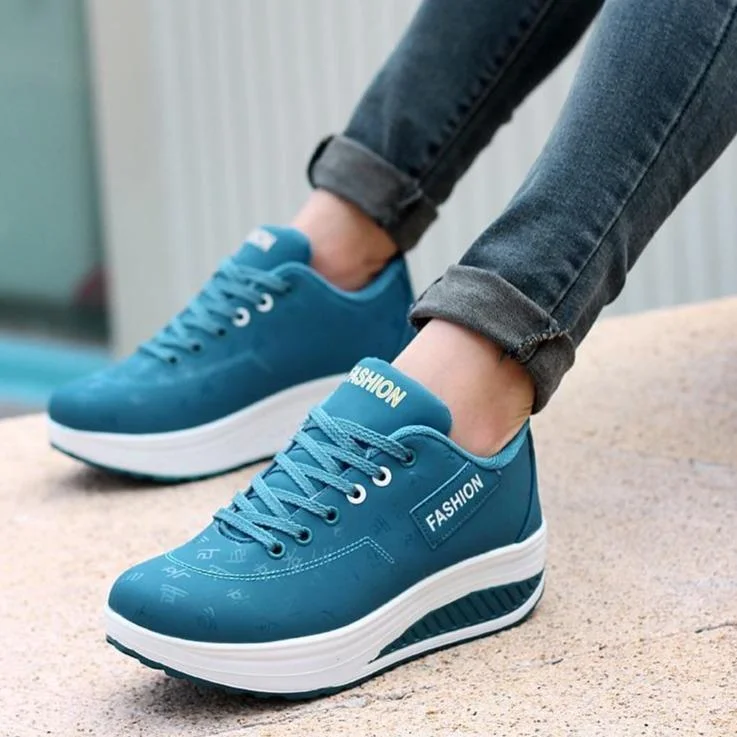 Women's Thick Bottom Orthopaedic Wedge Sneakers shopify Stunahome.com