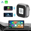 2 in 1 Wireless CarPlay Android Auto Adapter Plug & Play for Factory Wired Cars