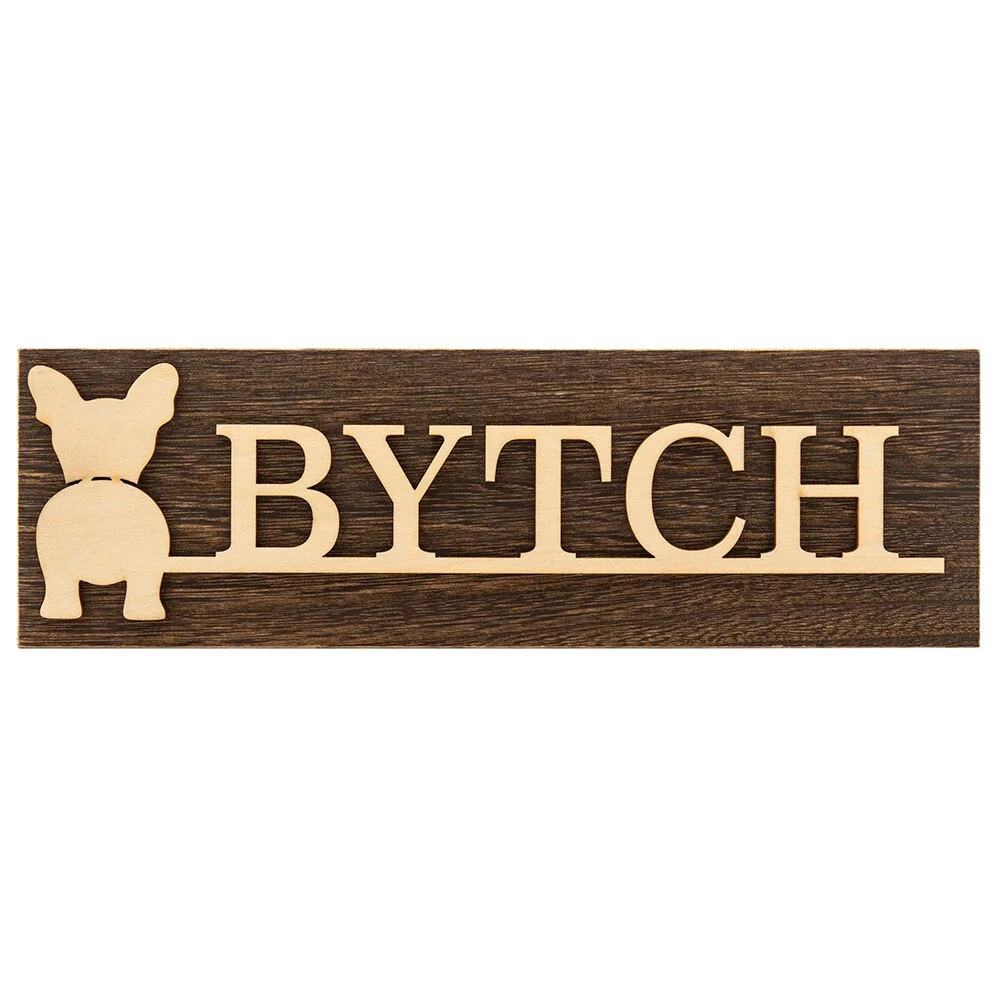Personalisable Wooden Dog Ornaments Decoration For Wall Wood Sign Dog Signs for Home Decor Dog Lover Gifts Pet Wall Hanging Sign