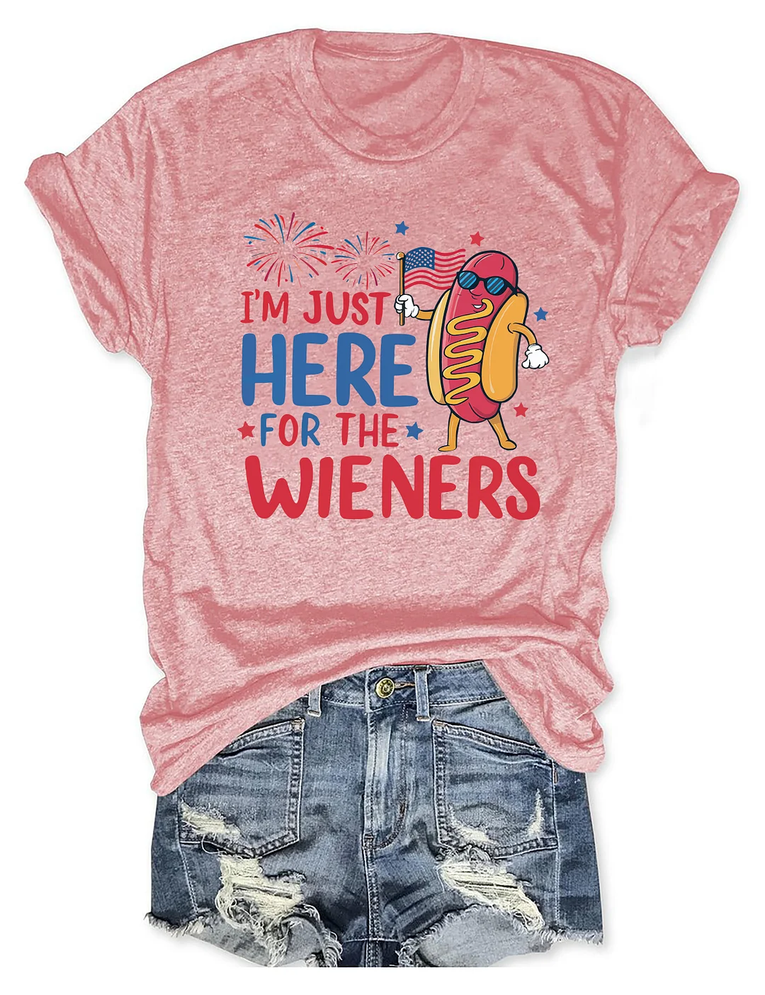Just Here For The Wieners T-Shirt