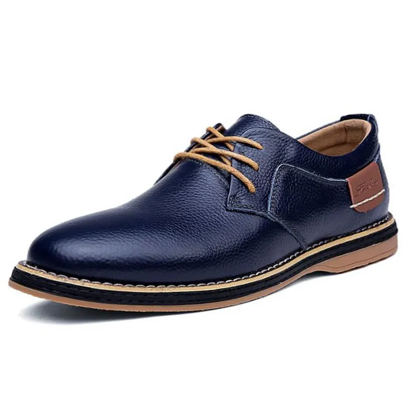 Brand Men's Casual Shoes Dress Men's Leather Boots Oxford Shoes Men Moccasins Comfortable Fashion Office Footwear Loafers Male