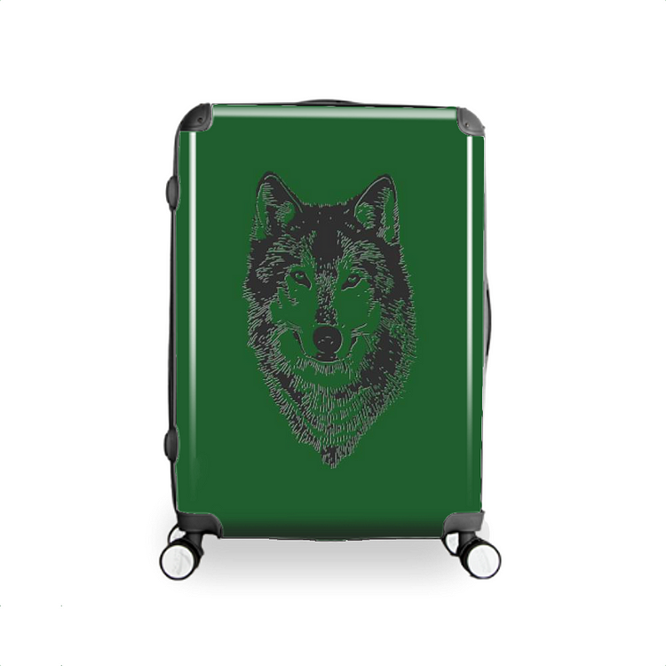 Timber Wolf Dog, Wolf Hardside Luggage