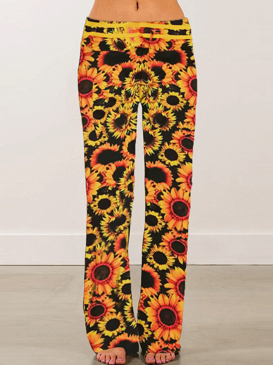 Sunflower Printed Casual Pants