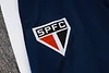 Joyfball 2024/2025 S&atilde;o Paulo Long Zipped Jacket White Football Shirt 1:1 Thai Quality