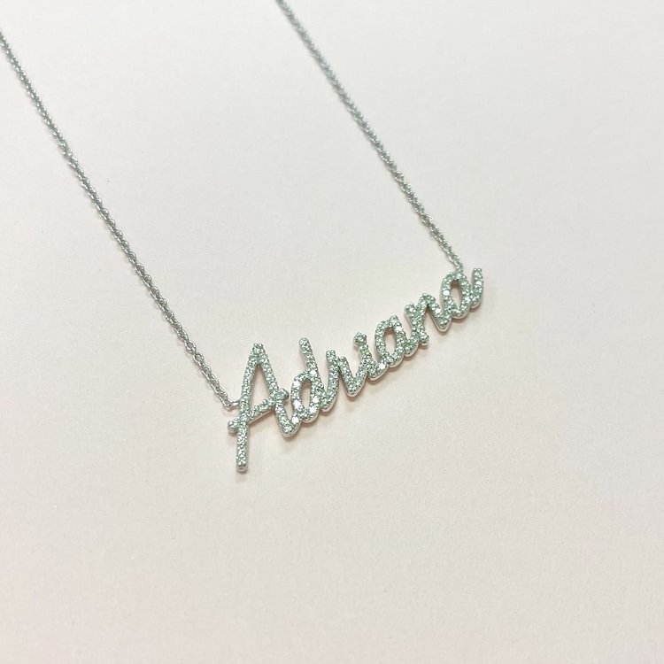 Custom Diamond Name Necklace