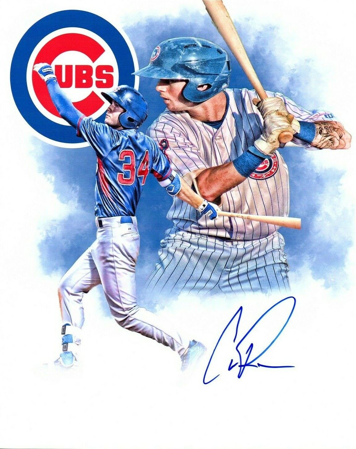 Cole Roederer Chicago Cubs prospect autographed signed 8x10 baseball Photo Poster painting e