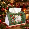 Season of Jesus DIY PULeather Diamond Painting Tissue Box for Adults Beginners Large Size Diamond Art Paper Storage Holder for Living Room Bathroom Table Decor