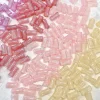 100PCS Delicate Shimmer Colorful Bamboo Joint Acrylic DIY Beads