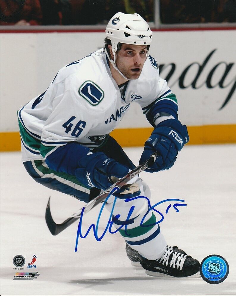 MIKE BROWN SIGNED VANCOUVER CANUCKS 8x10 Photo Poster painting! Autograph PROOF!