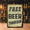 Free Beer - Metal Tin Signs(8*12Inch/12*16Inch) - Bar