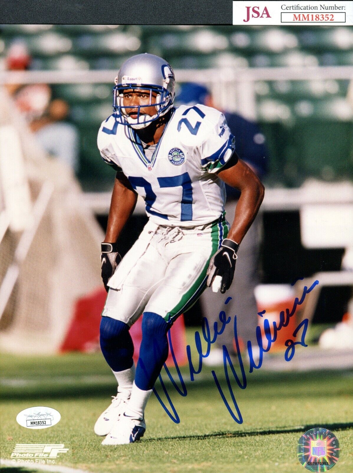 JSA Willie Williams Autographed Signed AUTO 8x10 Photo Poster painting Seattle Seahawks TRB 576