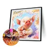 Diamond Painting-DIY Full Round Drill Cute Pig