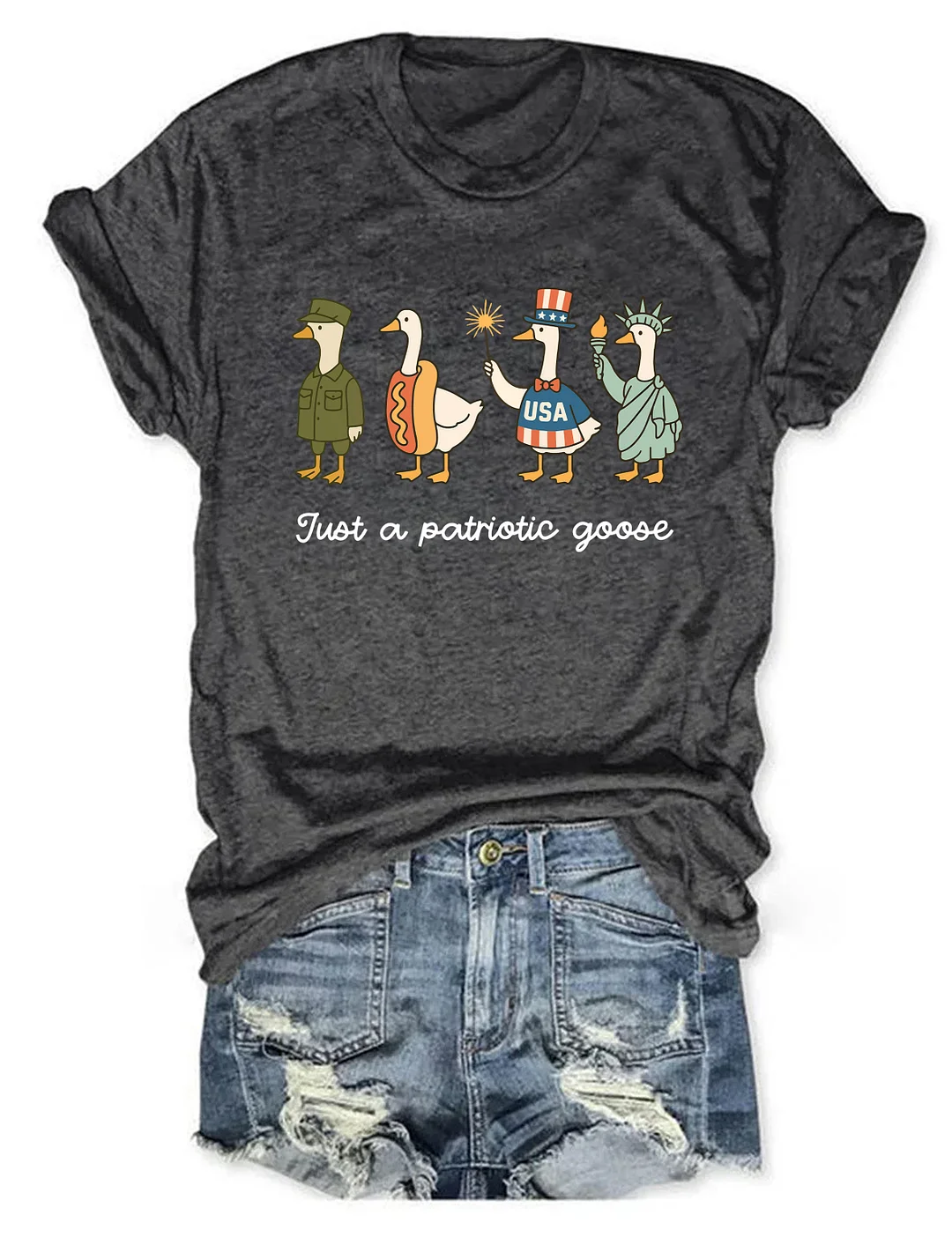 4th of July Silly Goose T-shirt