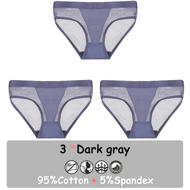 Billionm Seamless Panties Sexy Lingerie Mesh Female Underwear See-Through Underpants Low-Waist Briefs Girls Intimate Pantys