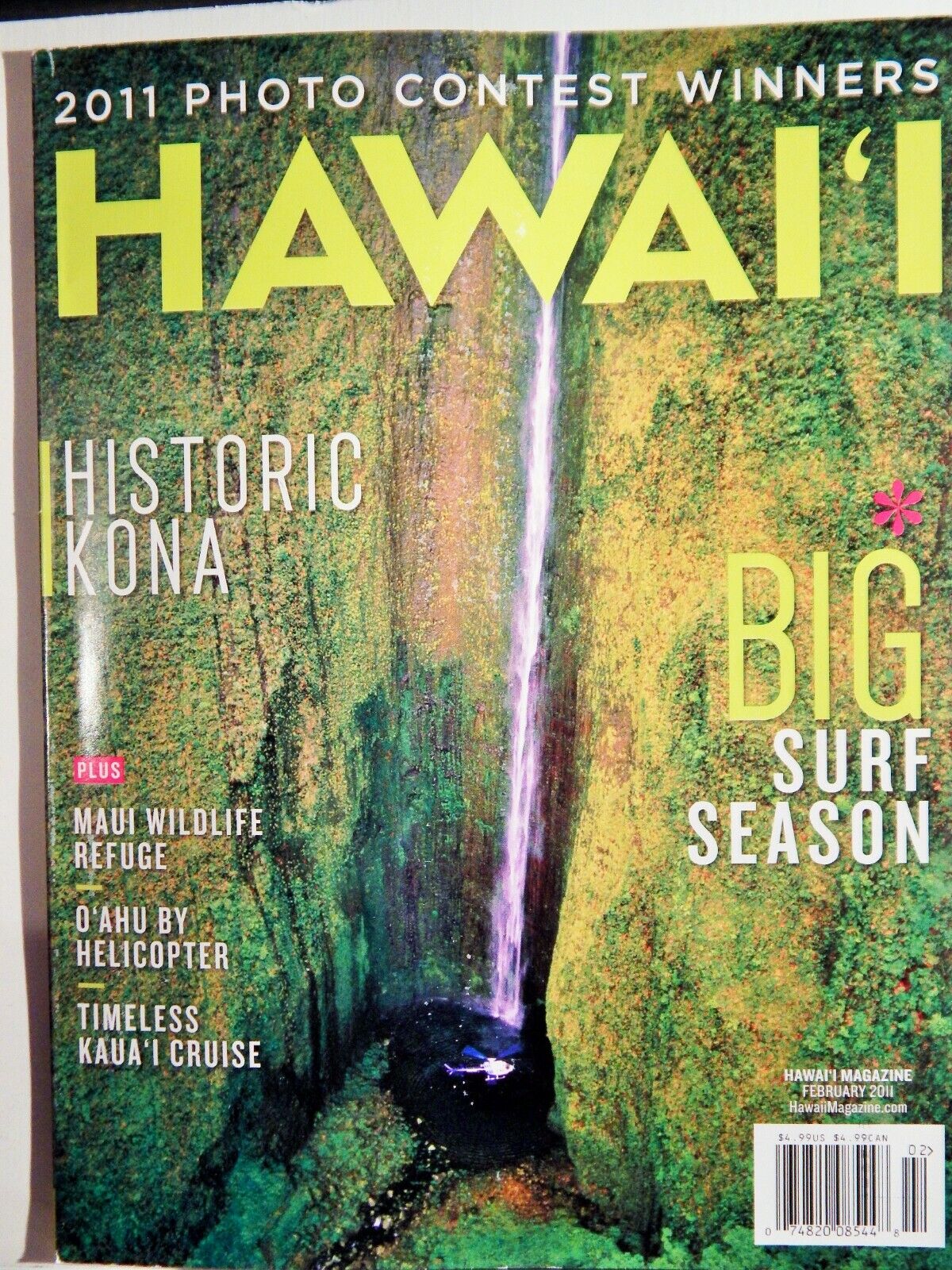 HAWAI'I MAGAZINE FEB 2011 Photo Poster painting WINNERS, HISTORIC KONA, BIG SURF SEASON