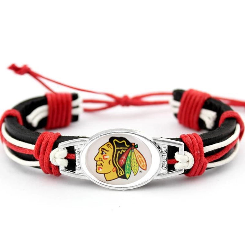 Hot NHL National Hockey League National Hockey League Leather Bracelet