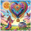 (Box Packaging)Diamond Painting-DIY Crystal Rhinestone Peace Hot Air Balloon