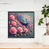 Diamond Painting -DIY Round Drill Rose Peacock(40x40 CM)