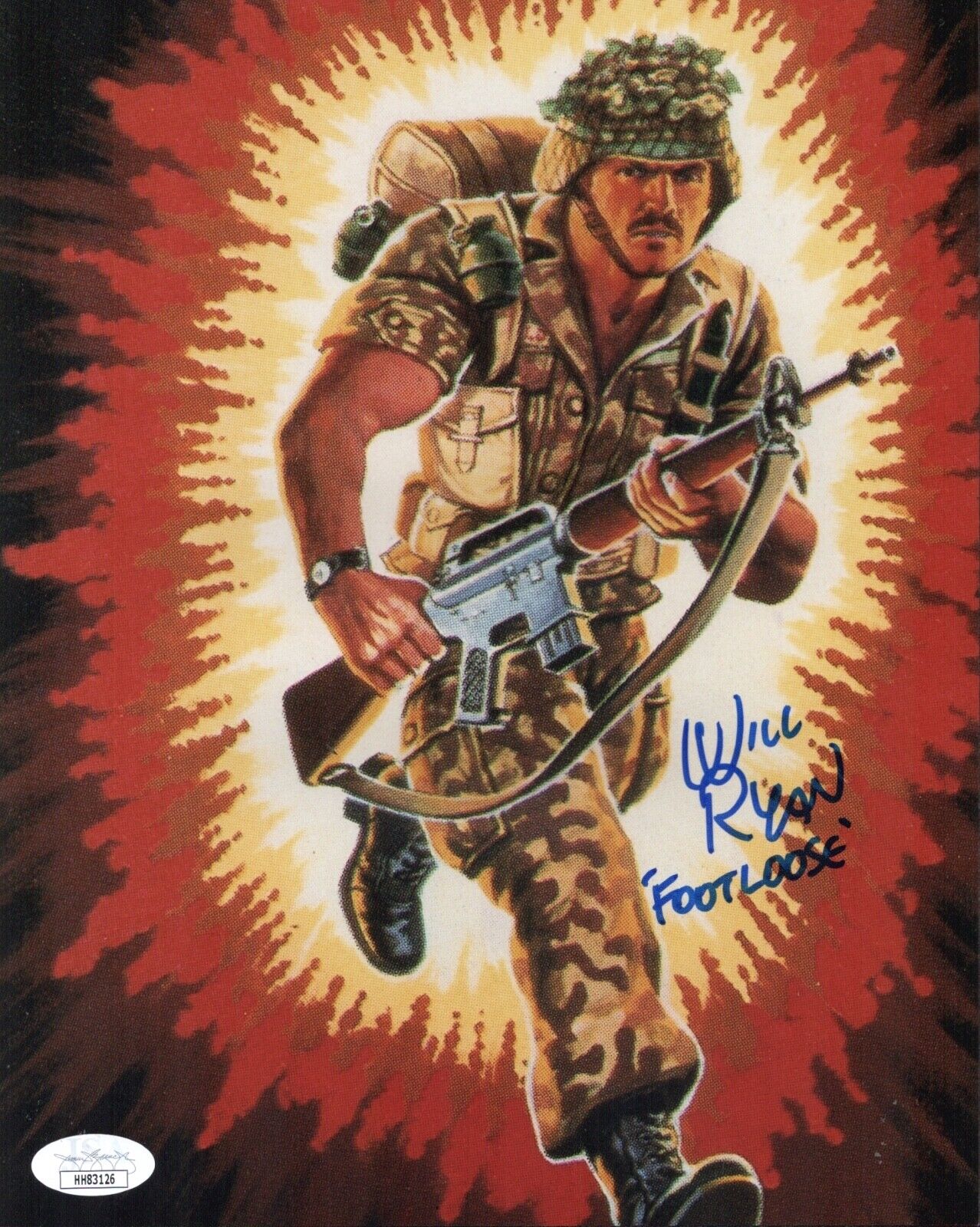 WILL RYAN Signed FOOTLOOSE G.I. Joe 8x10 Photo Poster painting In Person Autograph JSA COA Cert