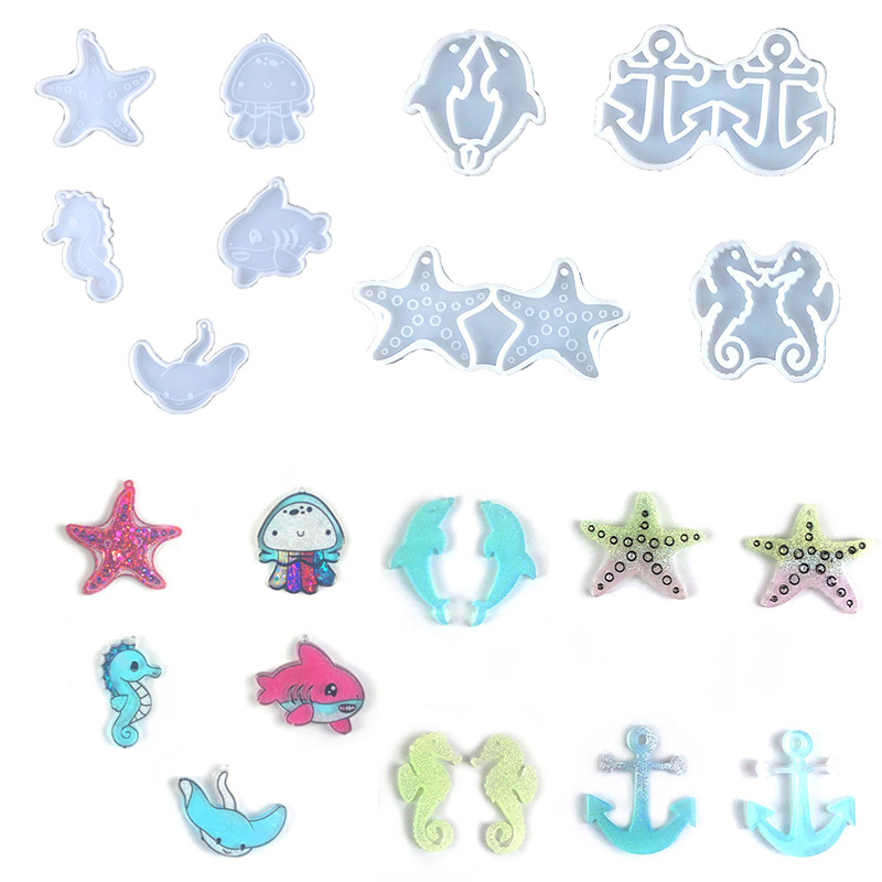 Dive into Creativity with CrazyMold's Ocean Theme Jewelry Resin Molds ...