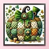 Pumpkin-Partial 11CT Stamped Cross Stitch Bead Embroidery 36*36cm/14.17*14.17in