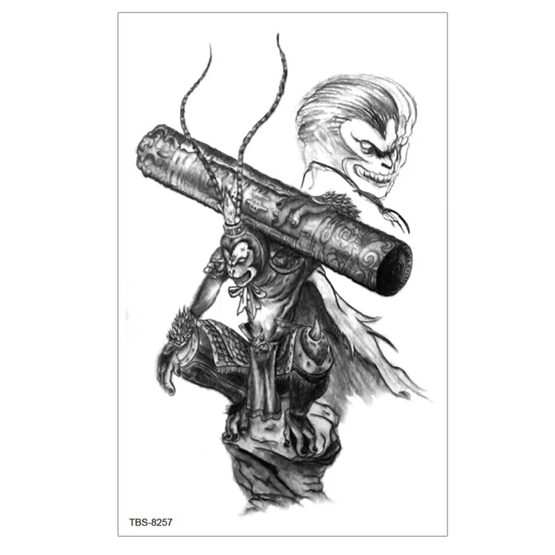 Waterproof Temporary Tattoo Sticker Lion Wolf Tiger Forest Tattoos Girl Mermaid Body Art Arm Fake Sleeve Tatoo Women Men