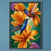 Diamond Painting -5D Full Round Drill Birdsong Fragrant Flowers(60x40cm)