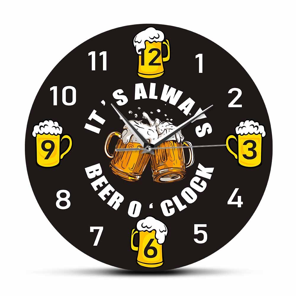

Beer - Frameless Acrylic Wall Clock, 501 Original