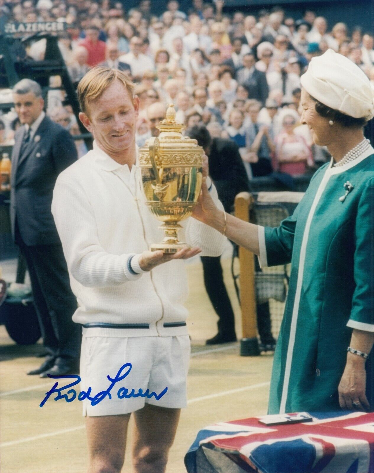 Rod Laver #15 8x10 Signed Photo Poster painting w/ COA Tennis-Men