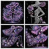 (US Local)4Pack Lady-Crystal Rhinestone Diamond Painting(30x30cm)