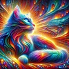 Bunte Tiere - Rundbohrer Diamantmalerei - 30*30cm