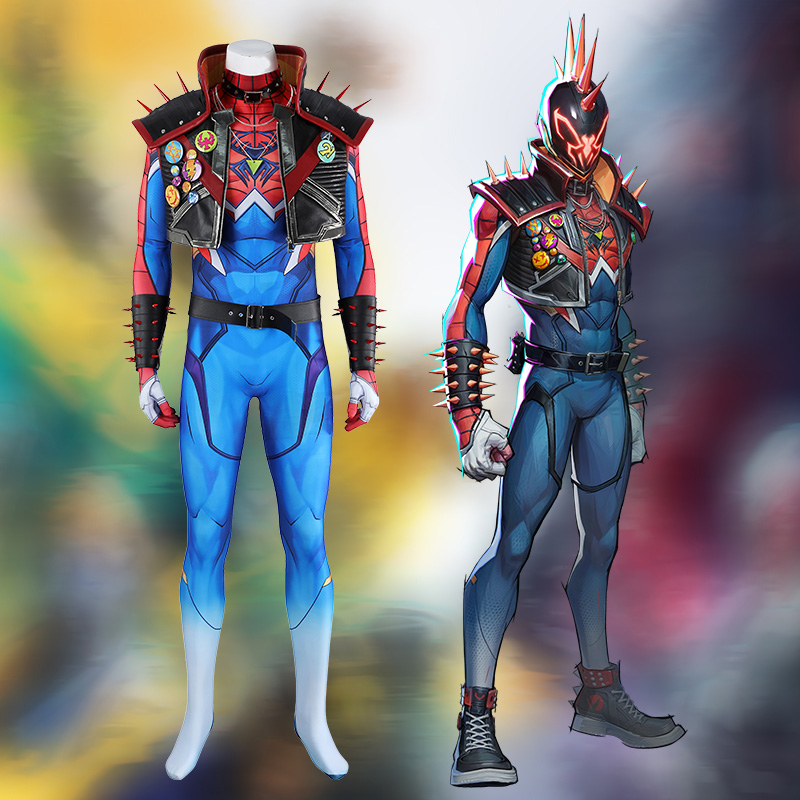 Spider Punk Rivals Marvel Rivals Spider-Punk 2099 Cosplay Costume