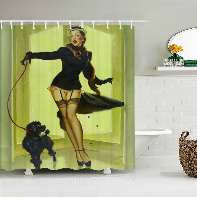 

Shower Curtain – Sexy Girl Woman-180*180cm, 501 Original