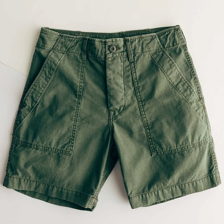 1950's Military Classic Olive 9oz Japanese Cotton Shorts