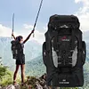 80L Climbing Backpack Large Capacity Unisex Trekking Backpack Travel Accessories