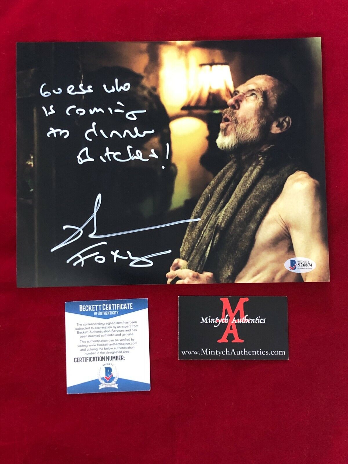 RICHARD BRAKE AUTOGRAPHED SIGNED 8x10 Photo Poster painting! 3 FROM HELL! FOXY! BECKETT! ZOMBIE