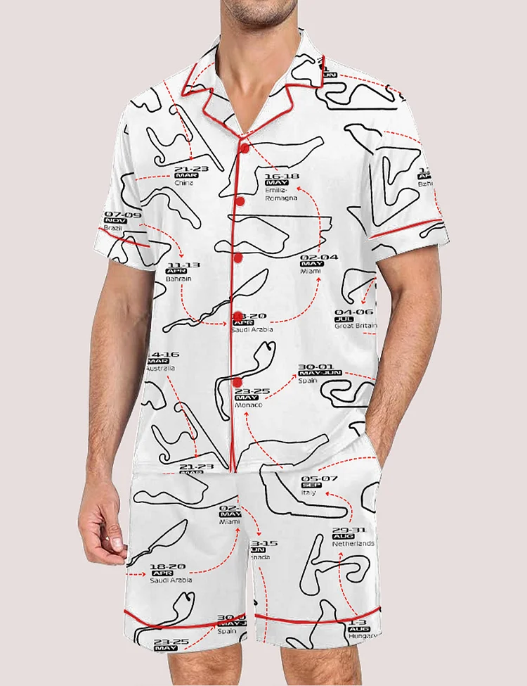 Men's Formula One Racing F1 Pajama Set